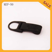 MZP50 corredera de cremallera de metal al por mayor y venta al por menor de color negro de pintura metal tirador de cremallera